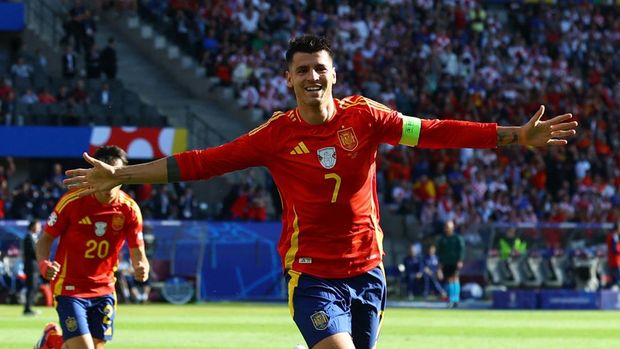 Spanyol Cetak 3 Gol, Menang Telak Atas Kroasia